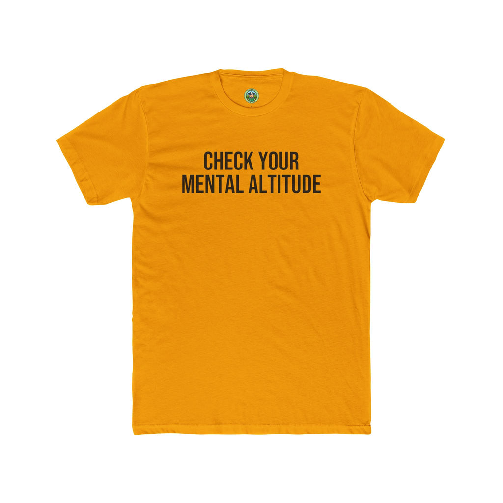 Check Your Mental Altitude Pilot Mental Health - T-Shirt