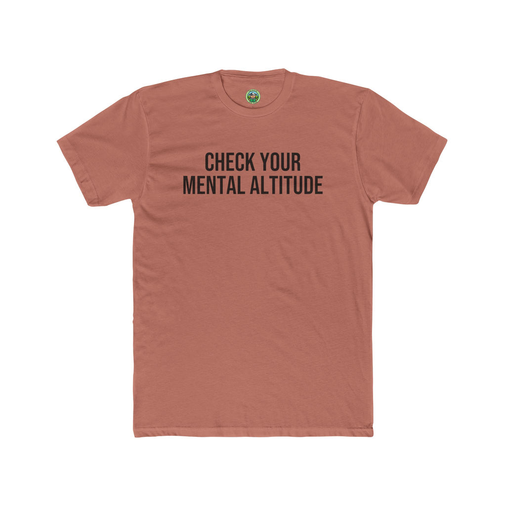 Check Your Mental Altitude Pilot Mental Health - T-Shirt