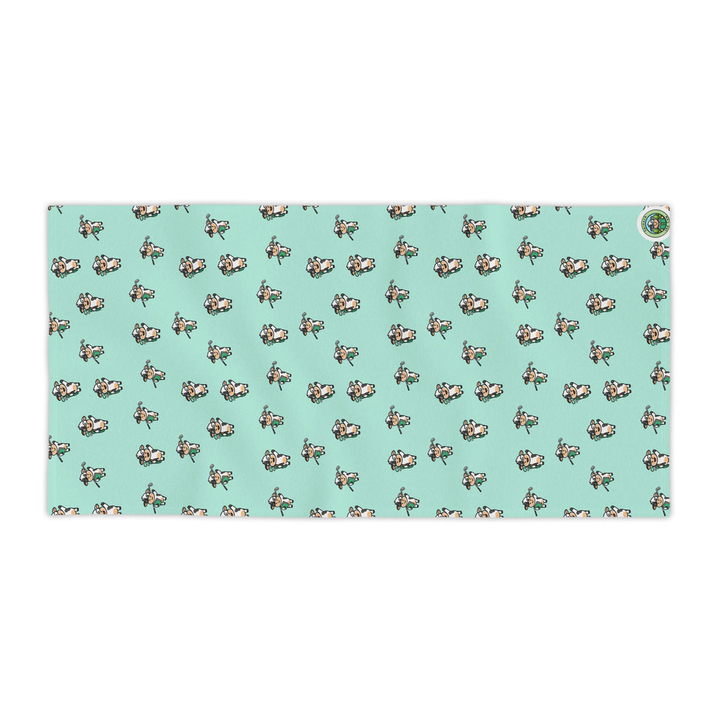 Spinach Tees Off Beach Towel