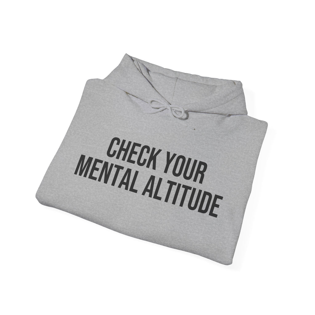 Check Your Mental Altitude Pilot Mental Health - Hoodie