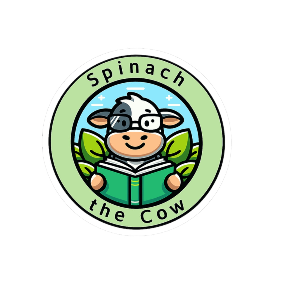 Spinach the Cow Sticker