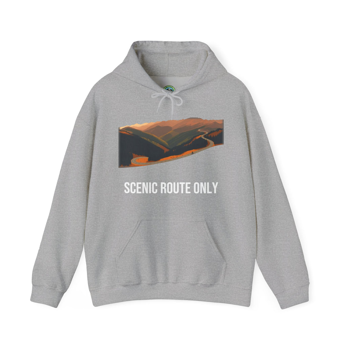 Scenic Route Only Graphic Tee Hoodie - Hoodie