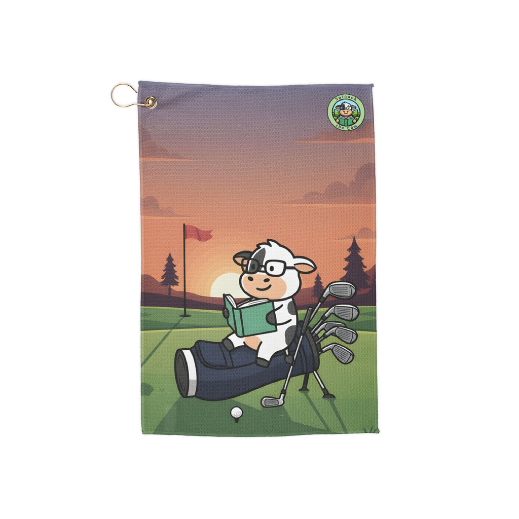 Spinach Tees Off Golf Towel