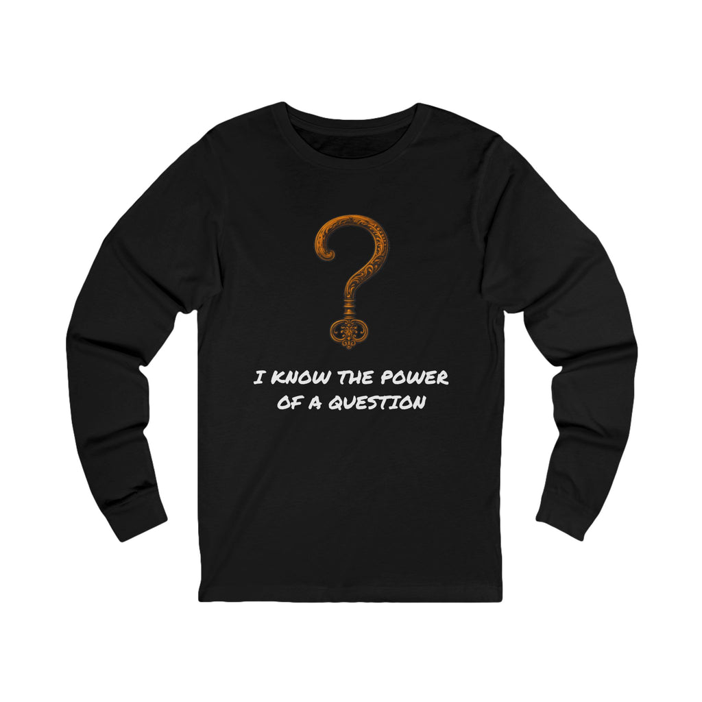 Questions Unlock Everything Brass Key Question Mark - Long Sleeve