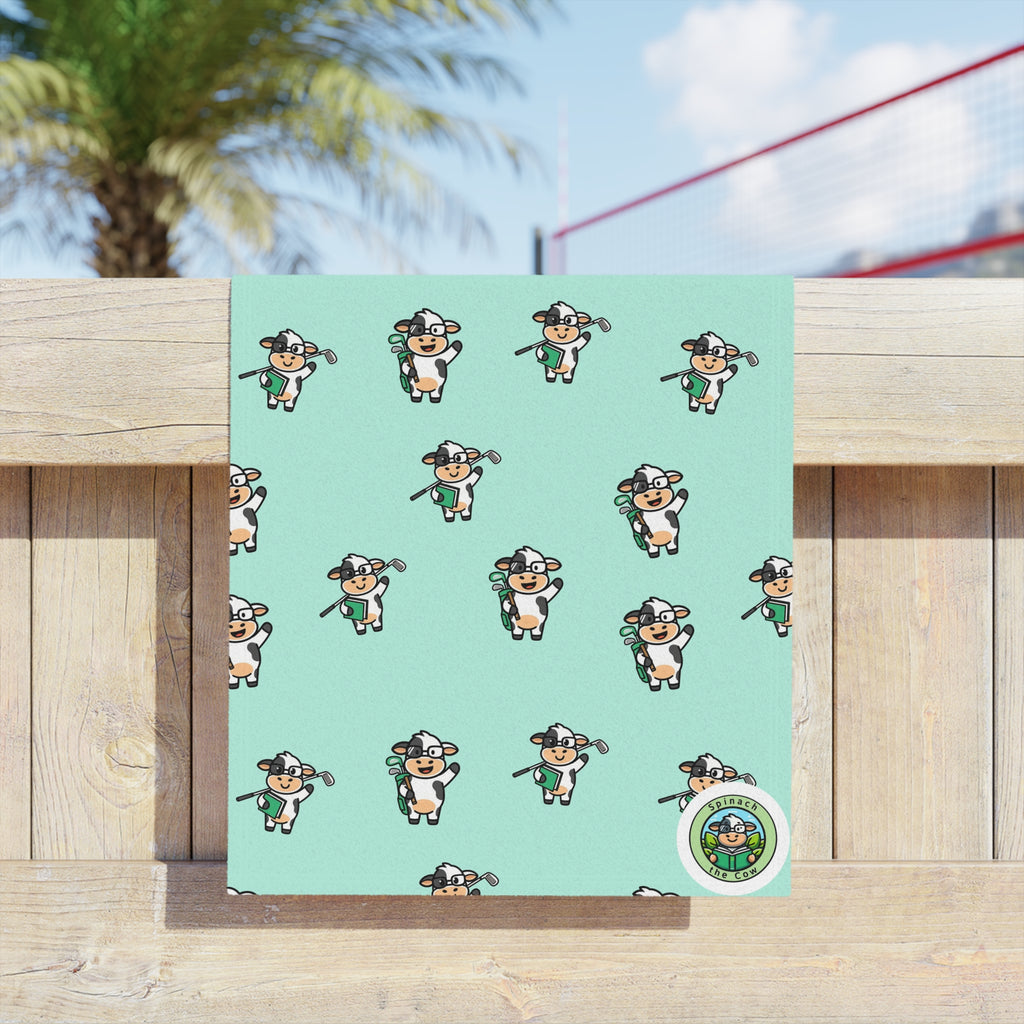Spinach Tees Off Beach Towel