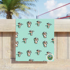 Spinach Tees Off Beach Towel