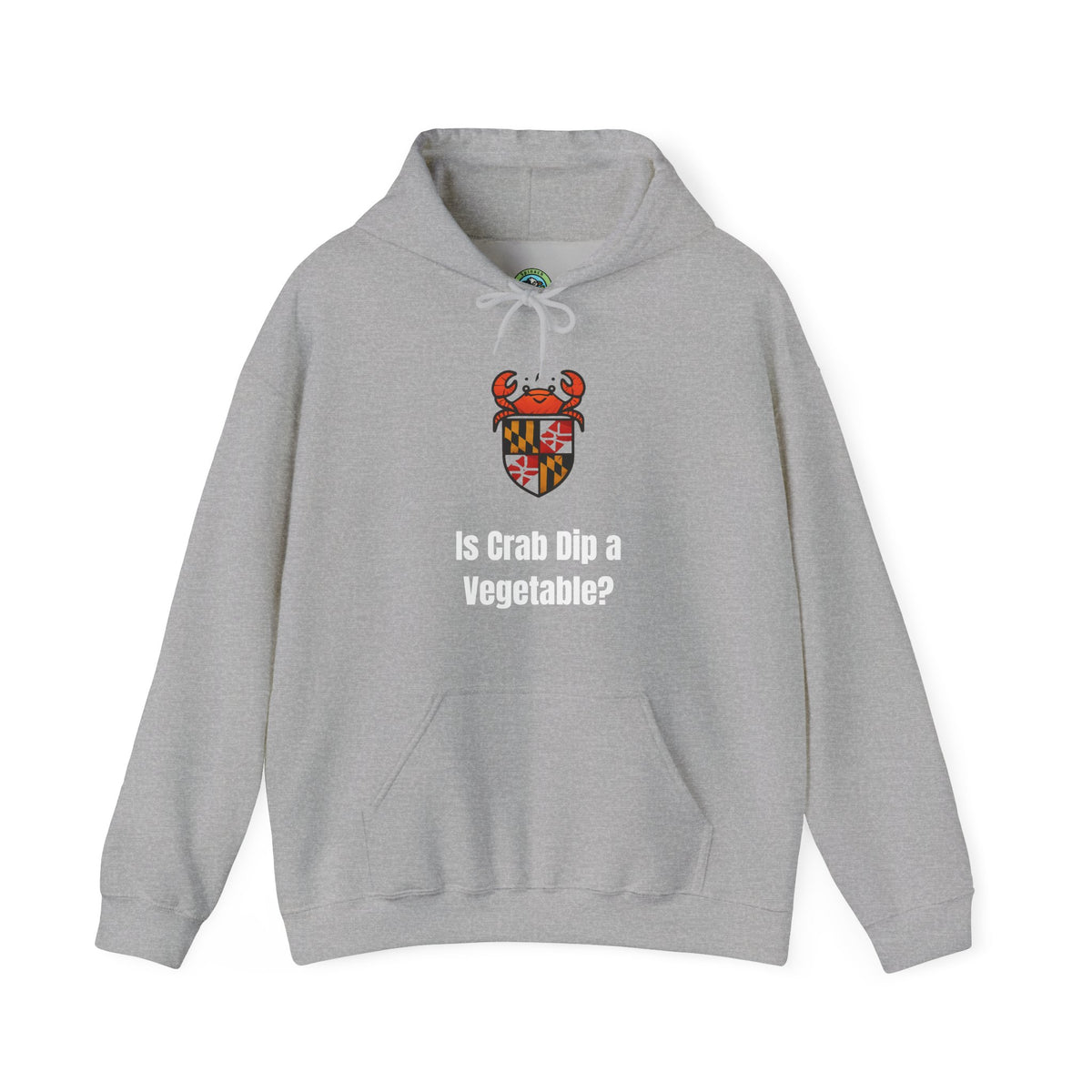 Crab Dip Is a Vegetable Maryland Flag Shield - Hoodie
