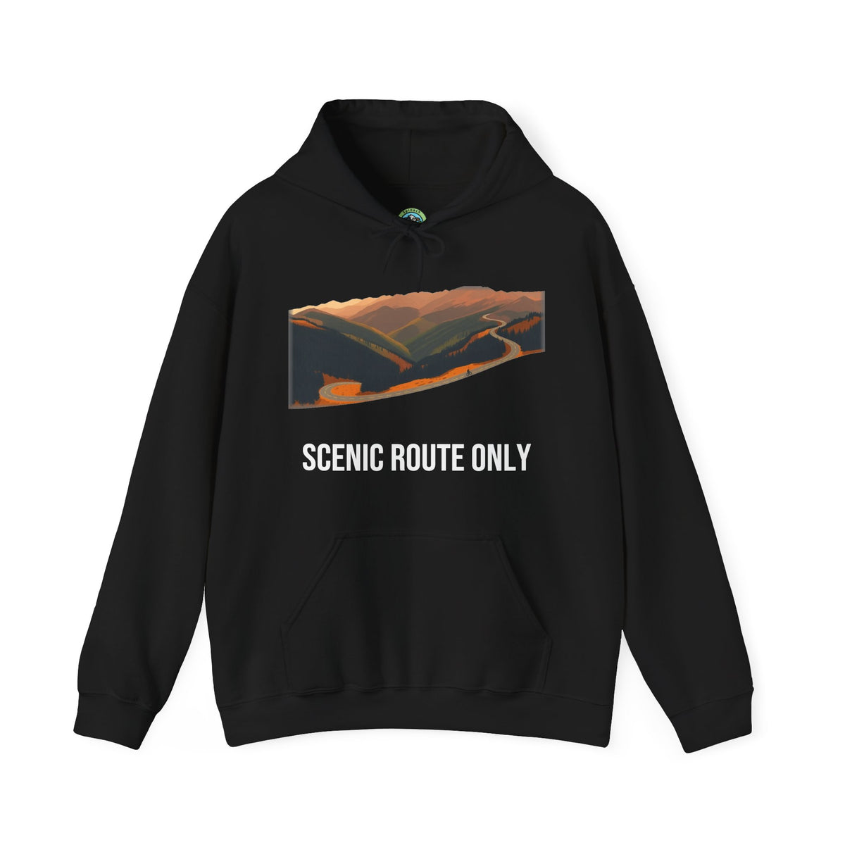 Scenic Route Only Graphic Tee Hoodie - Hoodie