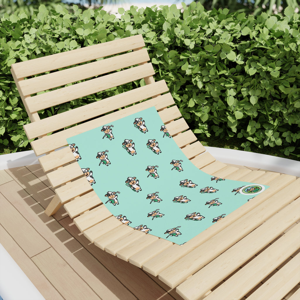 Spinach Tees Off Beach Towel