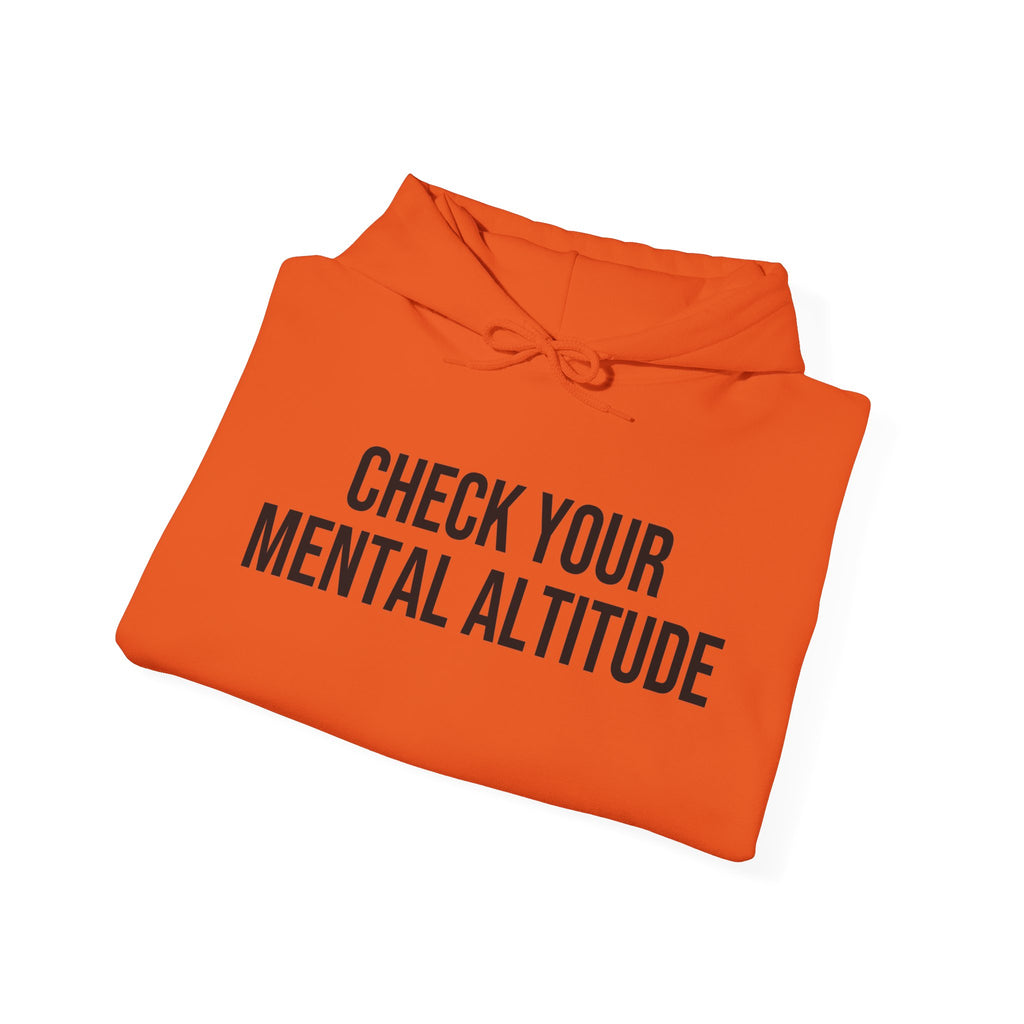 Check Your Mental Altitude Pilot Mental Health - Hoodie
