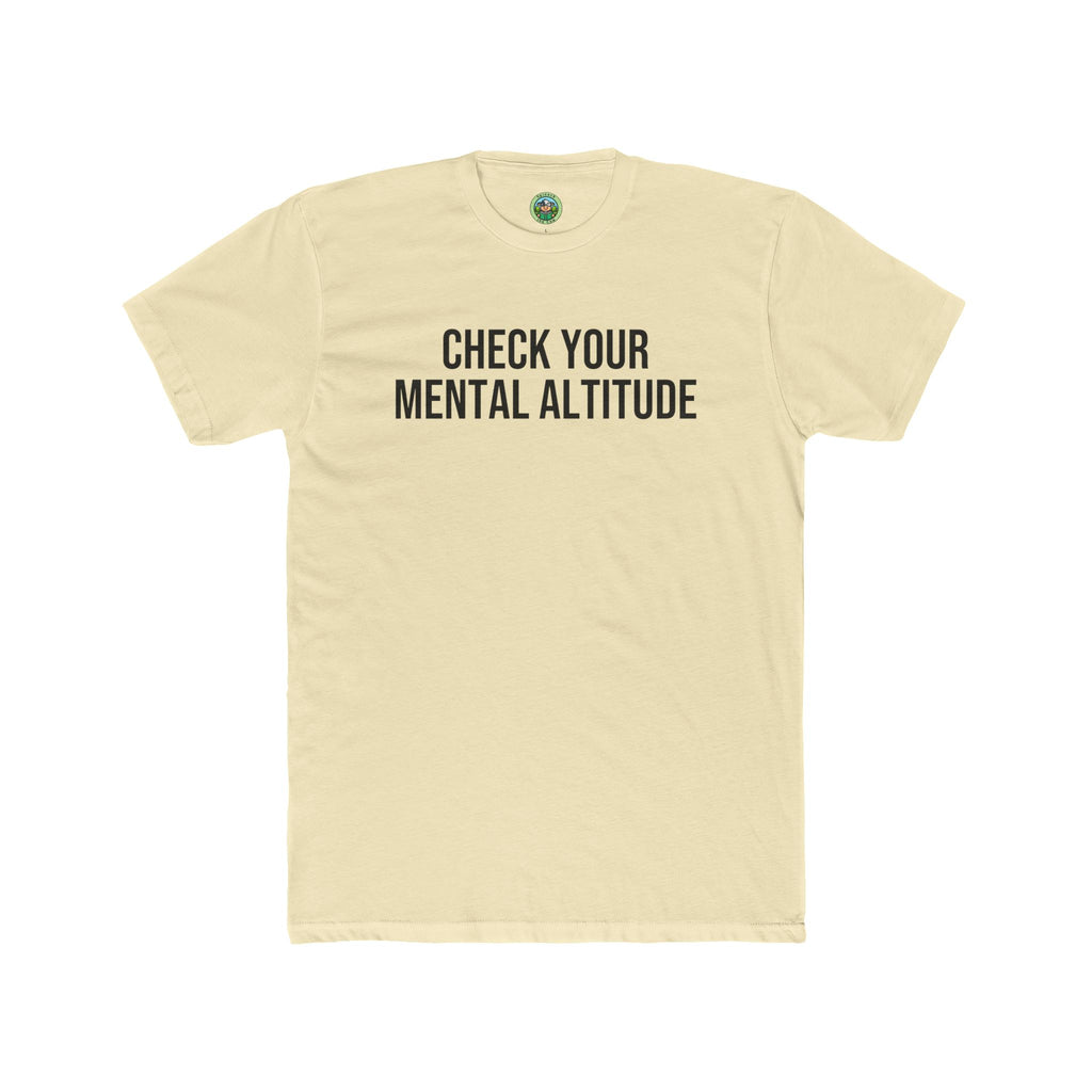 Check Your Mental Altitude Pilot Mental Health - T-Shirt