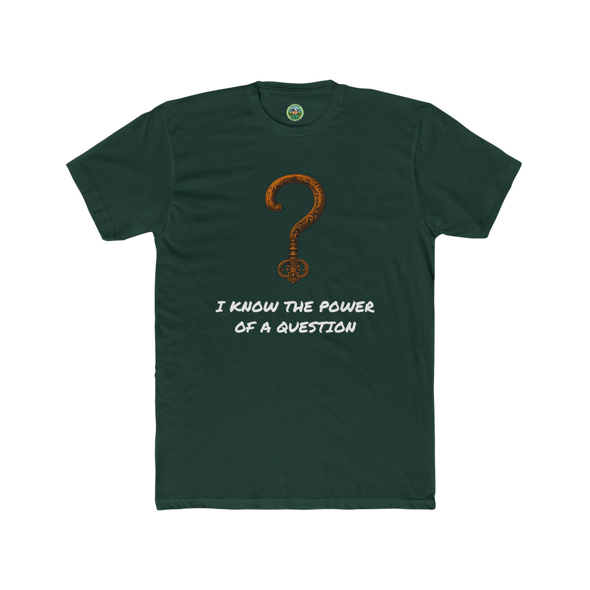 Questions Unlock Everything Brass Key Question Mark - T-Shirt
