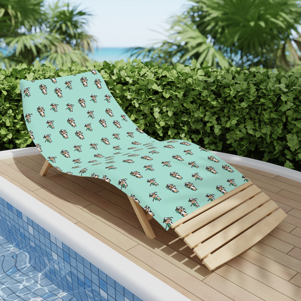Spinach Tees Off Beach Towel