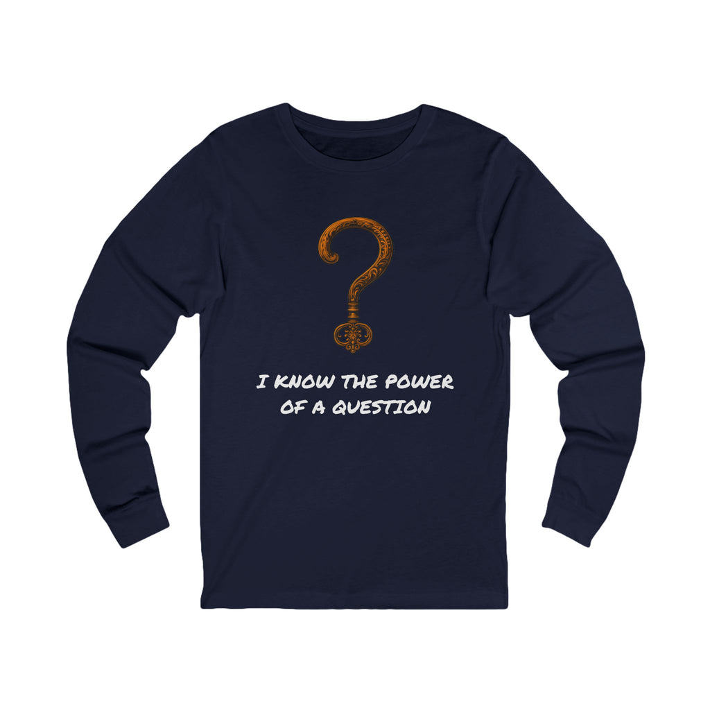 Questions Unlock Everything Brass Key Question Mark - Long Sleeve