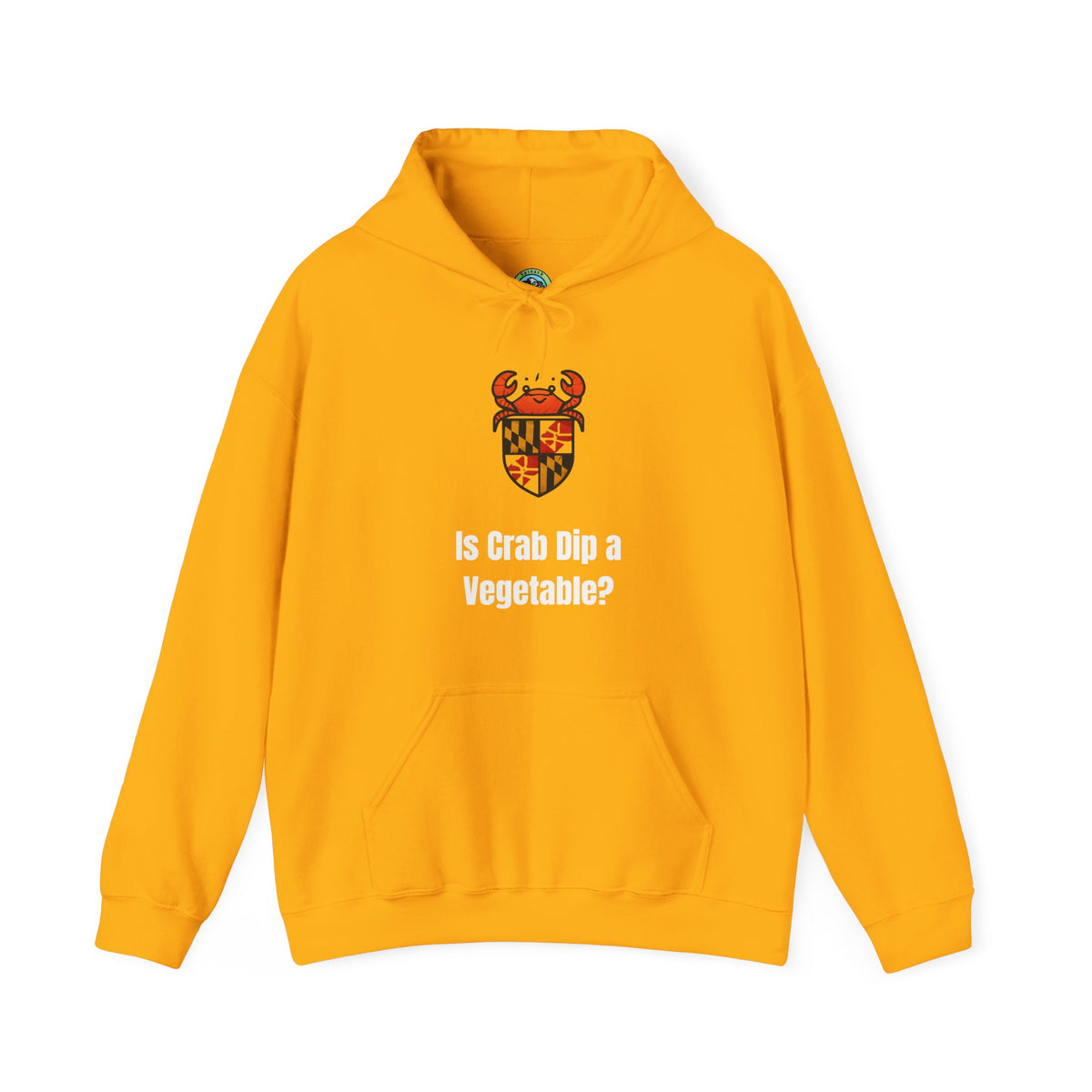 Crab Dip Is a Vegetable Maryland Flag Shield - Hoodie