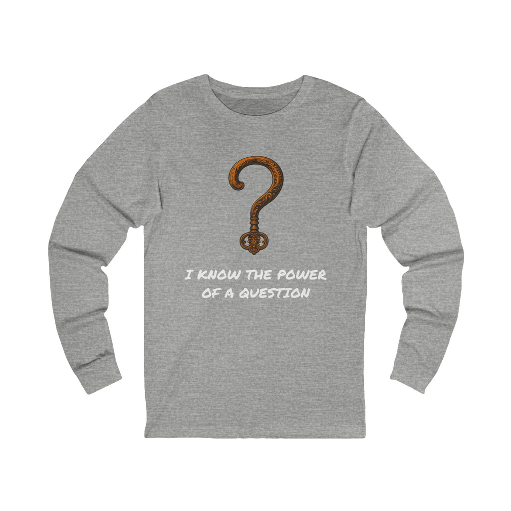 Questions Unlock Everything Brass Key Question Mark - Long Sleeve