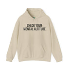 Check Your Mental Altitude Pilot Mental Health - Hoodie
