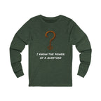 Questions Unlock Everything Brass Key Question Mark - Long Sleeve