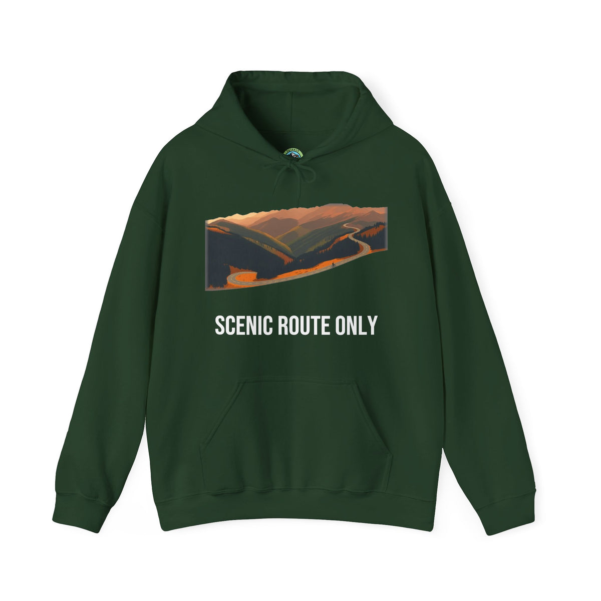 Scenic Route Only Graphic Tee Hoodie - Hoodie