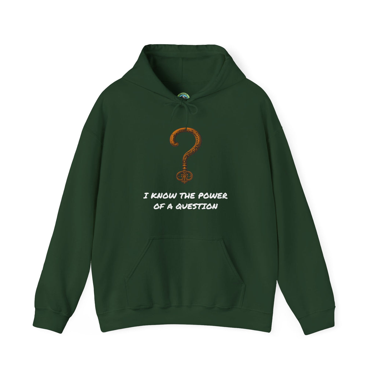 Questions Unlock Everything Brass Key Question Mark - Hoodie