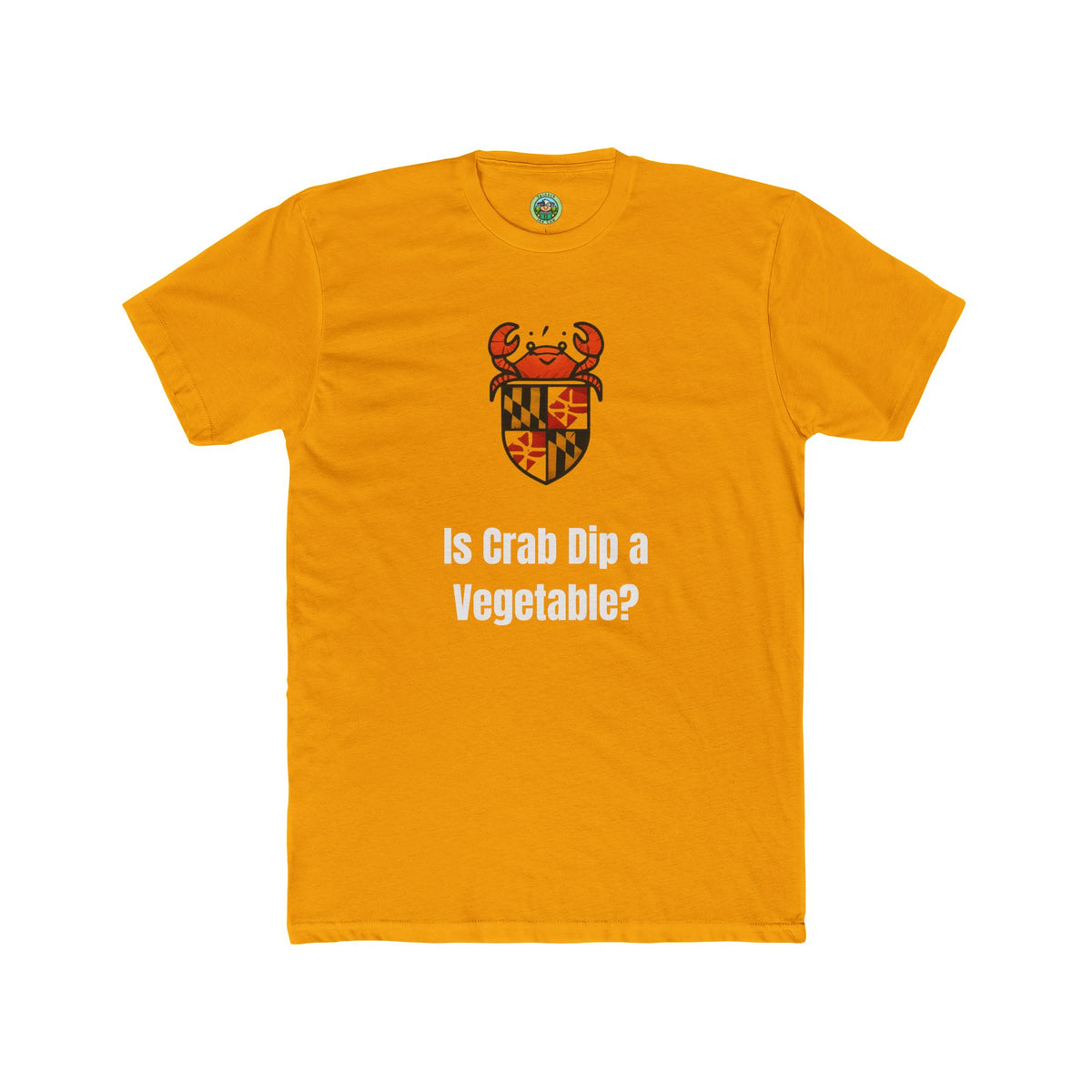Crab Dip Is a Vegetable Maryland Flag Shield - T-Shirt
