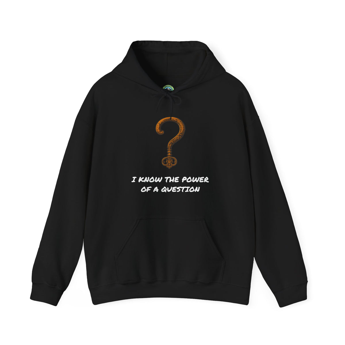 Questions Unlock Everything Brass Key Question Mark - Hoodie