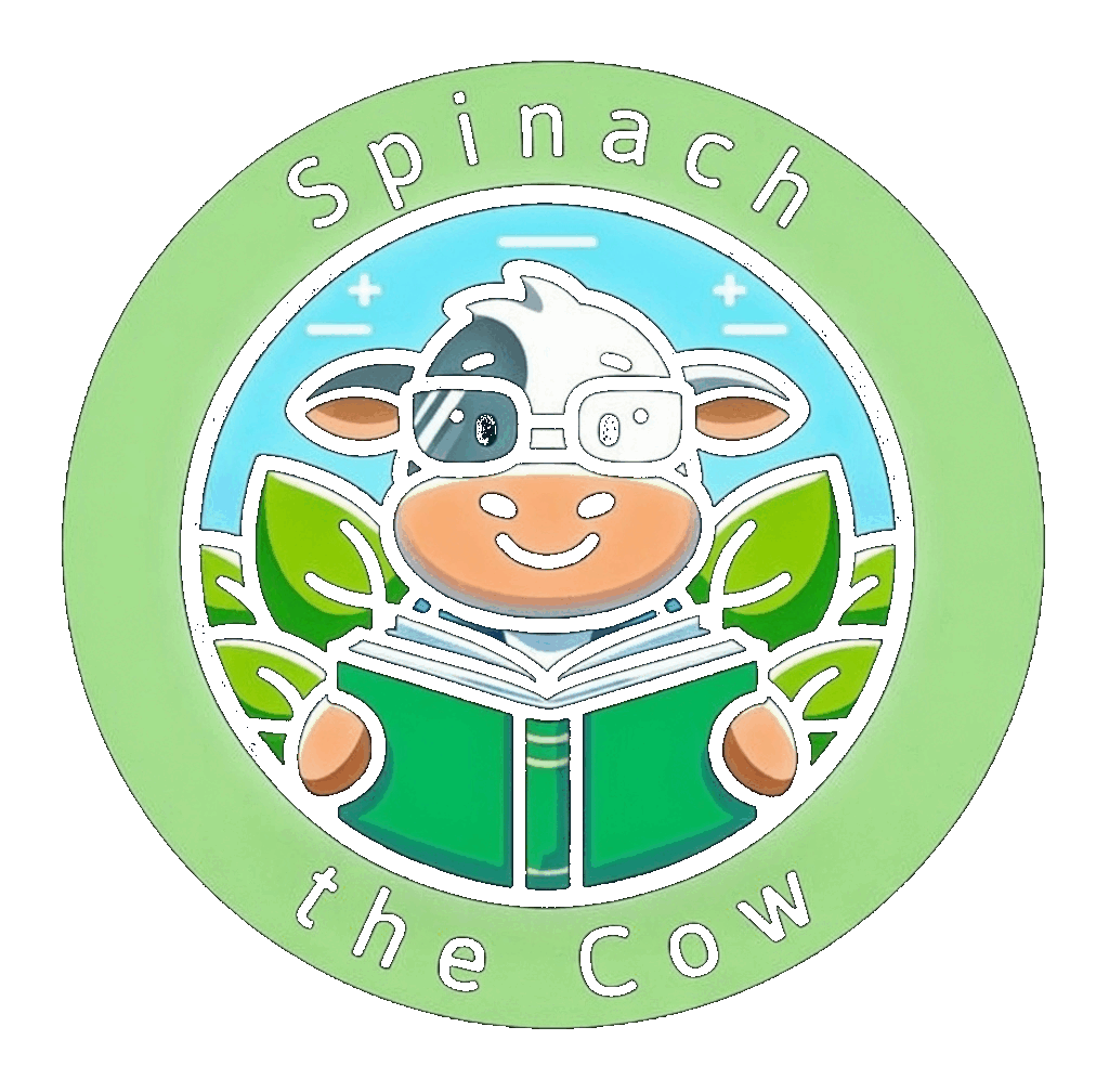 Spinach the Cow mascot